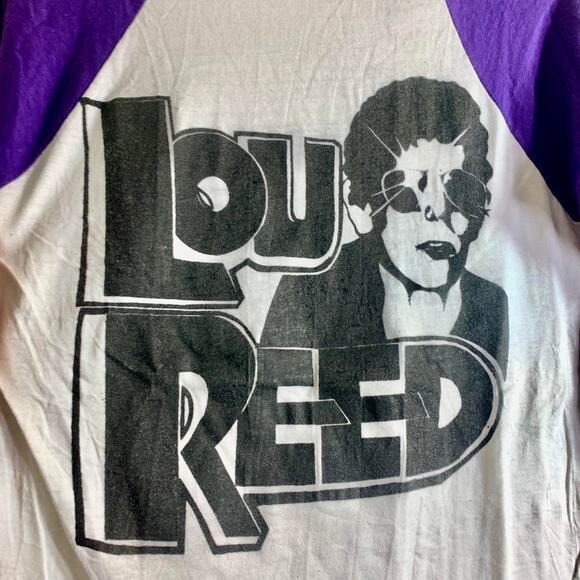 1979 LOU REED Roxy Velvet Underground single stitch raglan baseball tee shirt S - Picture 1 of 7